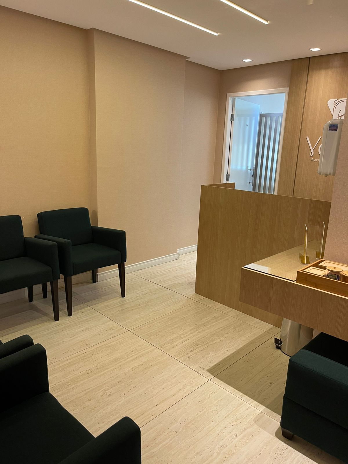 Recepção da Clínica Vértice